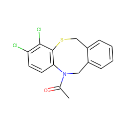 CC(=O)N1Cc2ccccc2CSc2c1ccc(Cl)c2Cl ZINC000028571736