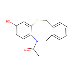 CC(=O)N1Cc2ccccc2CSc2cc(O)ccc21 ZINC000028571520