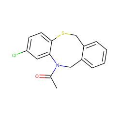 CC(=O)N1Cc2ccccc2CSc2ccc(Cl)cc21 ZINC000028572347