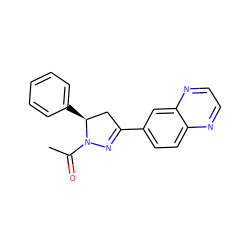 CC(=O)N1N=C(c2ccc3nccnc3c2)C[C@@H]1c1ccccc1 ZINC000001077286