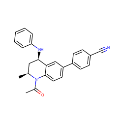 CC(=O)N1c2ccc(-c3ccc(C#N)cc3)cc2[C@H](Nc2ccccc2)C[C@@H]1C ZINC000208288733