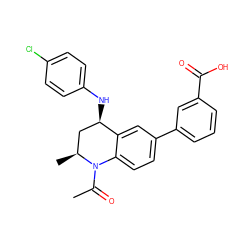 CC(=O)N1c2ccc(-c3cccc(C(=O)O)c3)cc2[C@H](Nc2ccc(Cl)cc2)C[C@@H]1C ZINC000208335746