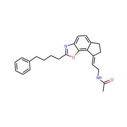 CC(=O)NC/C=C1\CCc2ccc3nc(CCCCc4ccccc4)oc3c21 ZINC000096174392