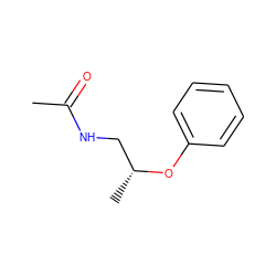 CC(=O)NC[C@@H](C)Oc1ccccc1 ZINC000058583470