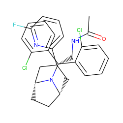 CC(=O)NC[C@]1(c2cccc(F)n2)C[C@@H]2CC[C@H](C1)N2C(c1ccccc1Cl)c1ccccc1Cl ZINC000299821183