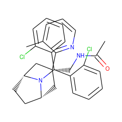 CC(=O)NC[C@]1(c2ncccc2C)C[C@@H]2CC[C@H](C1)N2C(c1ccccc1Cl)c1ccccc1Cl ZINC000299821121