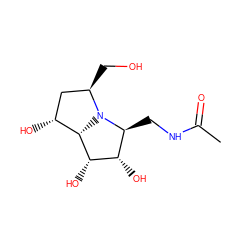 CC(=O)NC[C@H]1[C@H](O)[C@H](O)[C@@H]2[C@H](O)C[C@@H](CO)N12 ZINC000045348318
