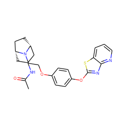 CC(=O)NC1C[C@@H]2CC[C@H](C1)N2CCOc1ccc(Oc2nc3ncccc3s2)cc1 ZINC000095560178