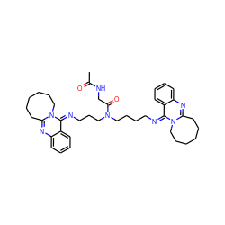 CC(=O)NCC(=O)N(CCCCN=c1c2ccccc2nc2n1CCCCCC2)CCCN=c1c2ccccc2nc2n1CCCCCC2 ZINC000261093132