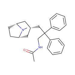 CC(=O)NCC(C[C@@H]1C[C@@H]2CC[C@H](C1)N2C)(c1ccccc1)c1ccccc1 ZINC000103231442