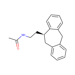 CC(=O)NCC[C@@H]1Cc2ccccc2Cc2ccccc21 ZINC000013581659