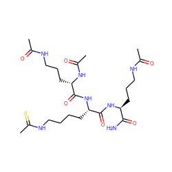 CC(=O)NCCC[C@H](NC(=O)[C@H](CCCCNC(C)=S)NC(=O)[C@H](CCCNC(C)=O)NC(C)=O)C(N)=O ZINC000072105347