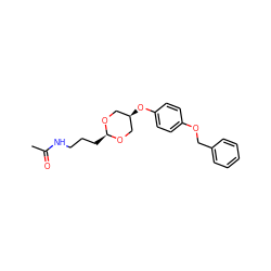 CC(=O)NCCC[C@H]1OC[C@@H](Oc2ccc(OCc3ccccc3)cc2)CO1 ZINC000101381624