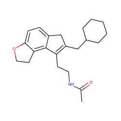 CC(=O)NCCC1=C(CC2CCCCC2)Cc2ccc3c(c21)CCO3 ZINC000071317911