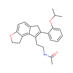 CC(=O)NCCC1=C(c2ccccc2OC(C)C)Cc2ccc3c(c21)CCO3 ZINC000071317855