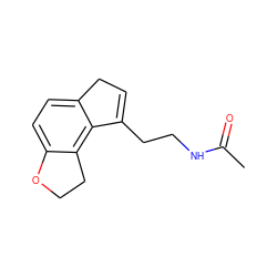 CC(=O)NCCC1=CCc2ccc3c(c21)CCO3 ZINC000000022928