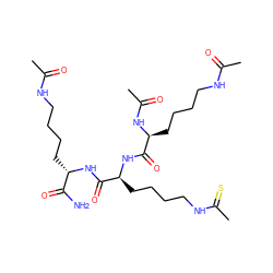 CC(=O)NCCCC[C@H](NC(=O)[C@H](CCCCNC(C)=S)NC(=O)[C@H](CCCCNC(C)=O)NC(C)=O)C(N)=O ZINC000143442418