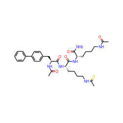 CC(=O)NCCCC[C@H](NC(=O)[C@H](CCCCNC(C)=S)NC(=O)[C@H](Cc1ccc(-c2ccccc2)cc1)NC(C)=O)C(N)=O ZINC000473102918