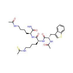 CC(=O)NCCCC[C@H](NC(=O)[C@H](CCCCNC(C)=S)NC(=O)[C@H](Cc1csc2ccccc12)NC(C)=O)C(N)=O ZINC000473100626