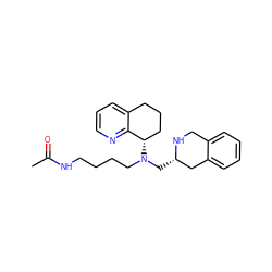 CC(=O)NCCCCN(C[C@H]1Cc2ccccc2CN1)[C@H]1CCCc2cccnc21 ZINC000103242159