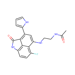 CC(=O)NCCNc1cc(-c2ccc[nH]2)c2c3c(ccc(F)c13)NC2=O ZINC000013535973