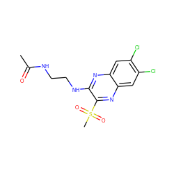 CC(=O)NCCNc1nc2cc(Cl)c(Cl)cc2nc1S(C)(=O)=O ZINC000028951081