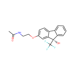 CC(=O)NCCOc1ccc2c(c1)[C@](O)(C(F)(F)F)c1ccccc1-2 ZINC000144802737