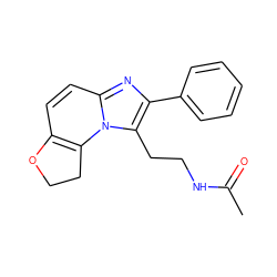 CC(=O)NCCc1c(-c2ccccc2)nc2ccc3c(n12)CCO3 ZINC000072110085