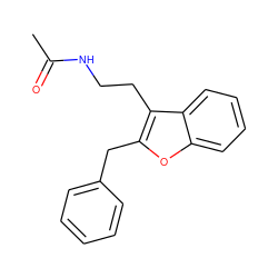 CC(=O)NCCc1c(Cc2ccccc2)oc2ccccc12 ZINC000013474352