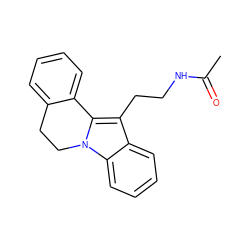 CC(=O)NCCc1c2n(c3ccccc13)CCc1ccccc1-2 ZINC000013494172