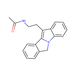 CC(=O)NCCc1c2n(c3ccccc13)Cc1ccccc1-2 ZINC000013494166