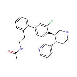 CC(=O)NCCc1ccccc1-c1ccc([C@H]2CNCC[C@@H]2c2cccnc2)c(Cl)c1 ZINC000073295499