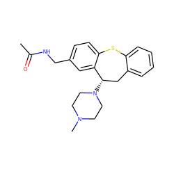 CC(=O)NCc1ccc2c(c1)[C@@H](N1CCN(C)CC1)Cc1ccccc1S2 ZINC000064527405