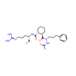 CC(=O)NN(CCCc1ccccc1)C(=O)[C@@H]1CCCC[C@H]1C(=O)N[C@H](C=O)CCCN=C(N)N ZINC000026954697