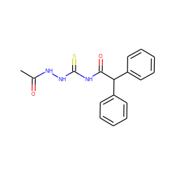 CC(=O)NNC(=S)NC(=O)C(c1ccccc1)c1ccccc1 ZINC000002064501