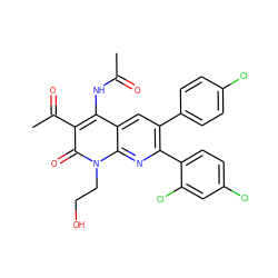 CC(=O)Nc1c(C(C)=O)c(=O)n(CCO)c2nc(-c3ccc(Cl)cc3Cl)c(-c3ccc(Cl)cc3)cc12 ZINC000028567948