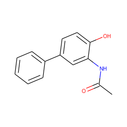 CC(=O)Nc1cc(-c2ccccc2)ccc1O ZINC000000319638