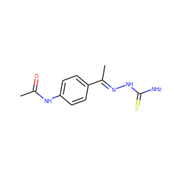 CC(=O)Nc1ccc(/C(C)=N/NC(N)=S)cc1 ZINC000012346554