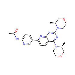 CC(=O)Nc1ccc(-c2ccc3c(N4CCOC[C@@H]4C)nc(N4CCOC[C@@H]4C)nc3n2)cn1 ZINC000139425844