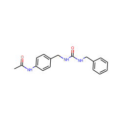 CC(=O)Nc1ccc(CNC(=O)NCc2ccccc2)cc1 ZINC000025056890