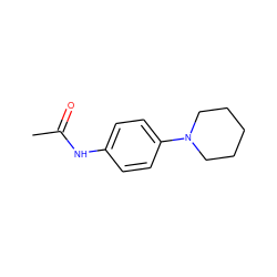 CC(=O)Nc1ccc(N2CCCCC2)cc1 ZINC000000146920