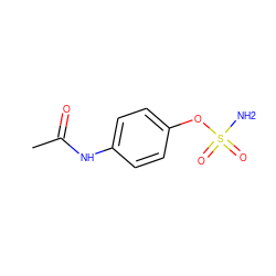 CC(=O)Nc1ccc(OS(N)(=O)=O)cc1 ZINC000013520235