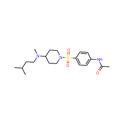 CC(=O)Nc1ccc(S(=O)(=O)N2CCC(N(C)CCC(C)C)CC2)cc1 ZINC000002912857