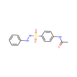 CC(=O)Nc1ccc(S(=O)(=O)NNc2ccccc2)cc1 ZINC000000299109