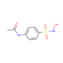 CC(=O)Nc1ccc(S(=O)(=O)NO)cc1 ZINC000005052128