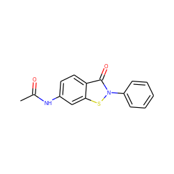 CC(=O)Nc1ccc2c(=O)n(-c3ccccc3)sc2c1 ZINC000061944501