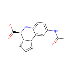 CC(=O)Nc1ccc2c(c1)[C@@H]1C=CC[C@@H]1[C@@H](C(=O)O)N2 ZINC000000297014