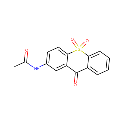 CC(=O)Nc1ccc2c(c1)C(=O)c1ccccc1S2(=O)=O ZINC000013737655