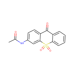 CC(=O)Nc1ccc2c(c1)S(=O)(=O)c1ccccc1C2=O ZINC000005160849