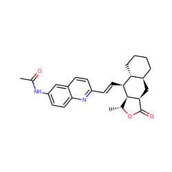 CC(=O)Nc1ccc2nc(/C=C/[C@@H]3[C@@H]4[C@@H](C)OC(=O)[C@@H]4C[C@@H]4CCCC[C@H]43)ccc2c1 ZINC000034802807